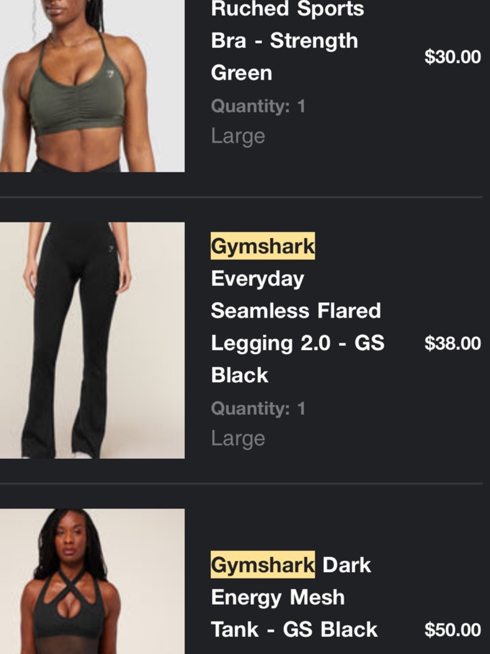 Gymshark flared leggings